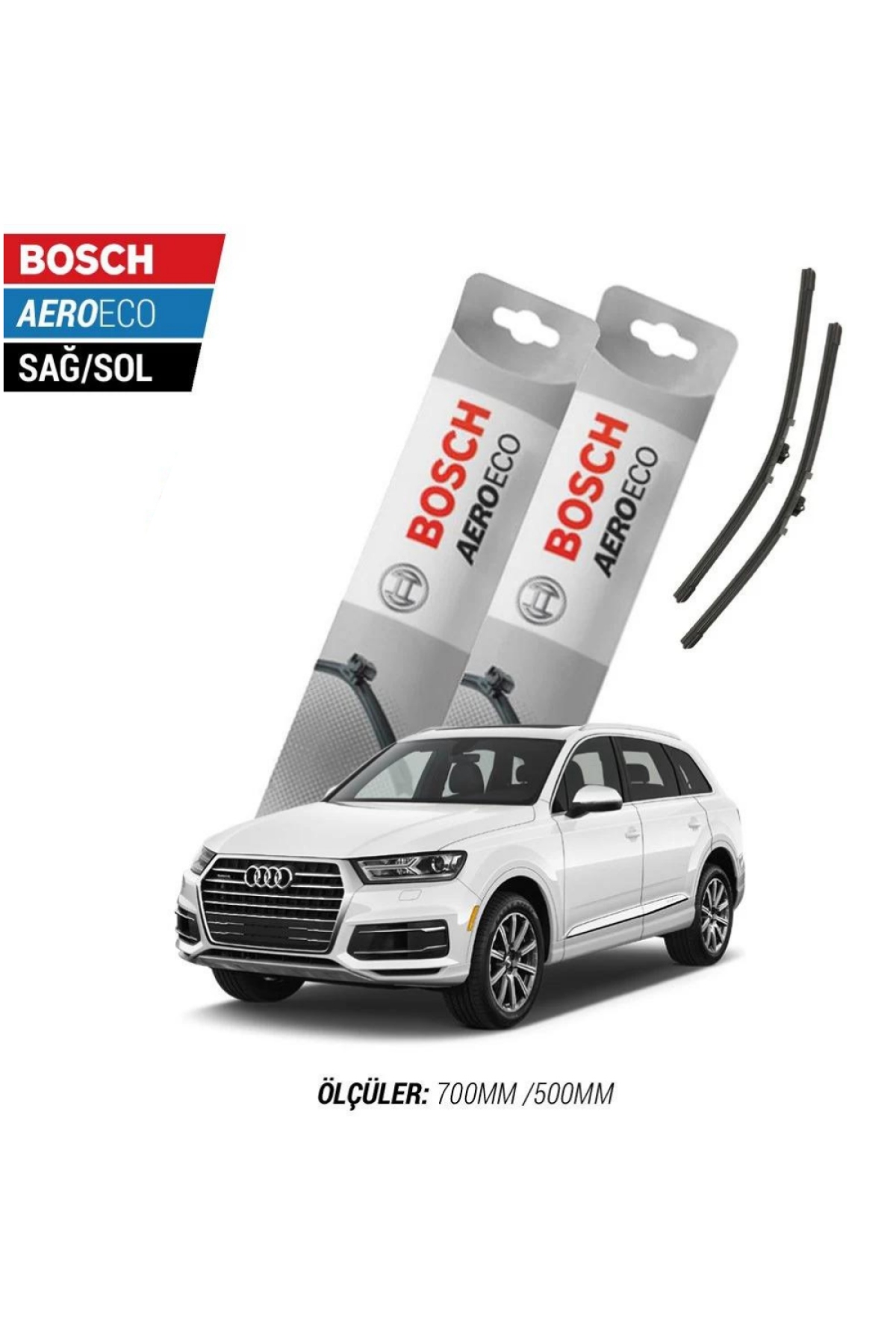 Audi Q7 2010 Model Bosch Aeroeco Muz Silecek Takımı