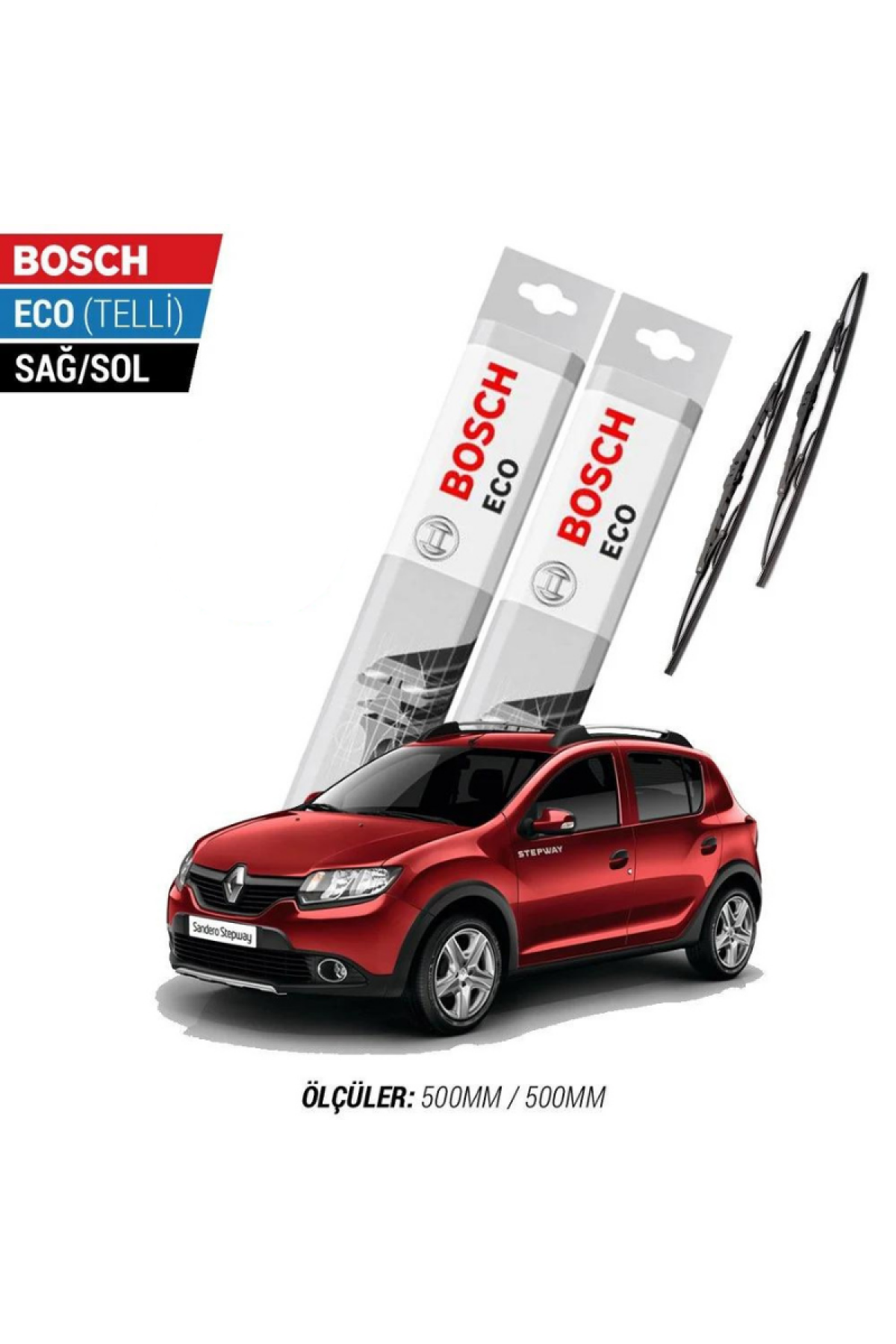 Dacia Sandero 2014 Model Silecek Takımı Bosch Eco (Telli)