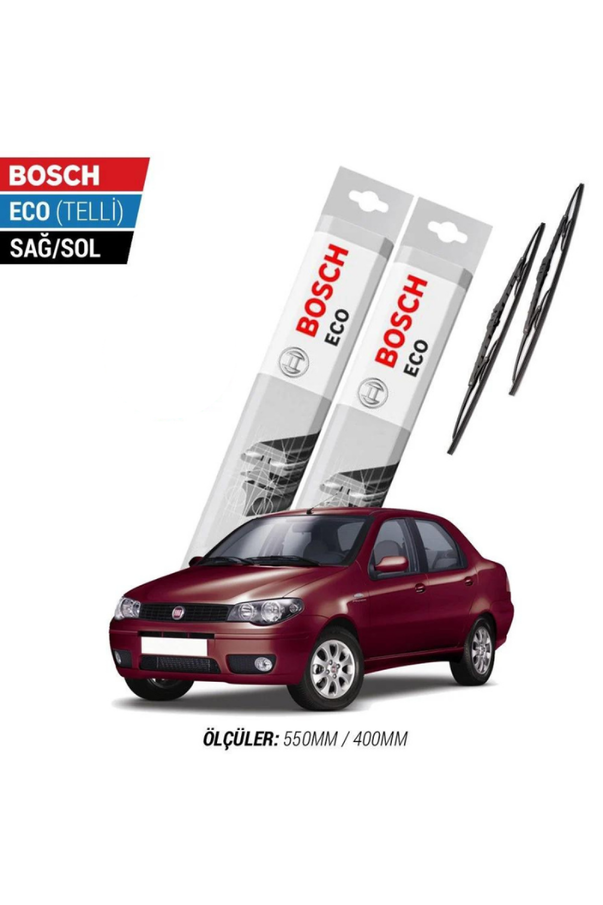 Fiat Albea 2010 Model Silecek Takımı Bosch Eco (Telli)