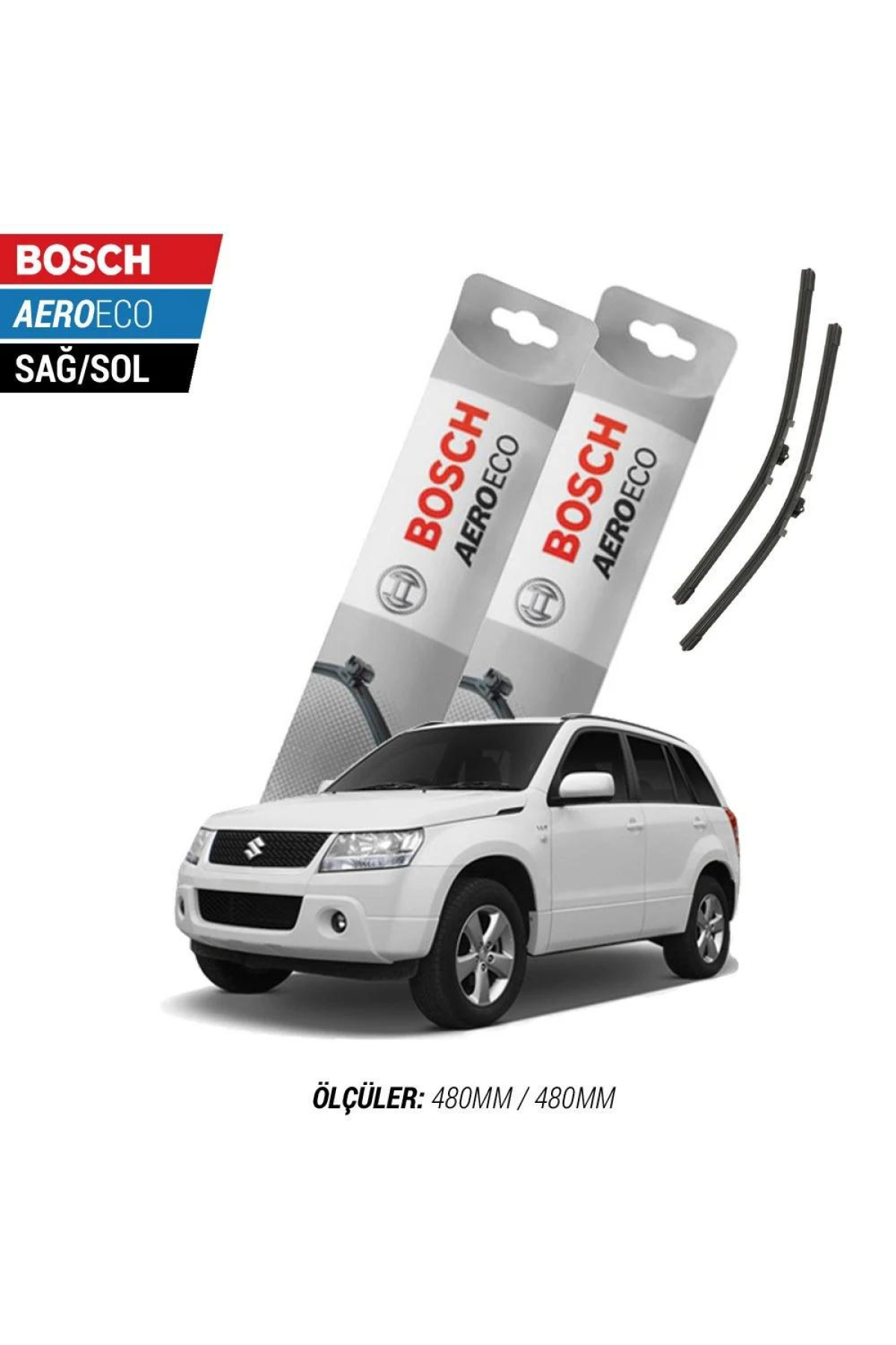 Suzuki Grand Vitara 2008 Model Bosch Aeroeco Muz Silecek Takımı