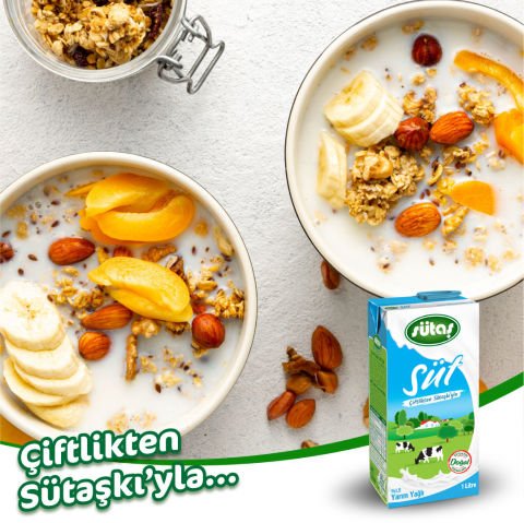 Yarım Yağlı Süt 1 L