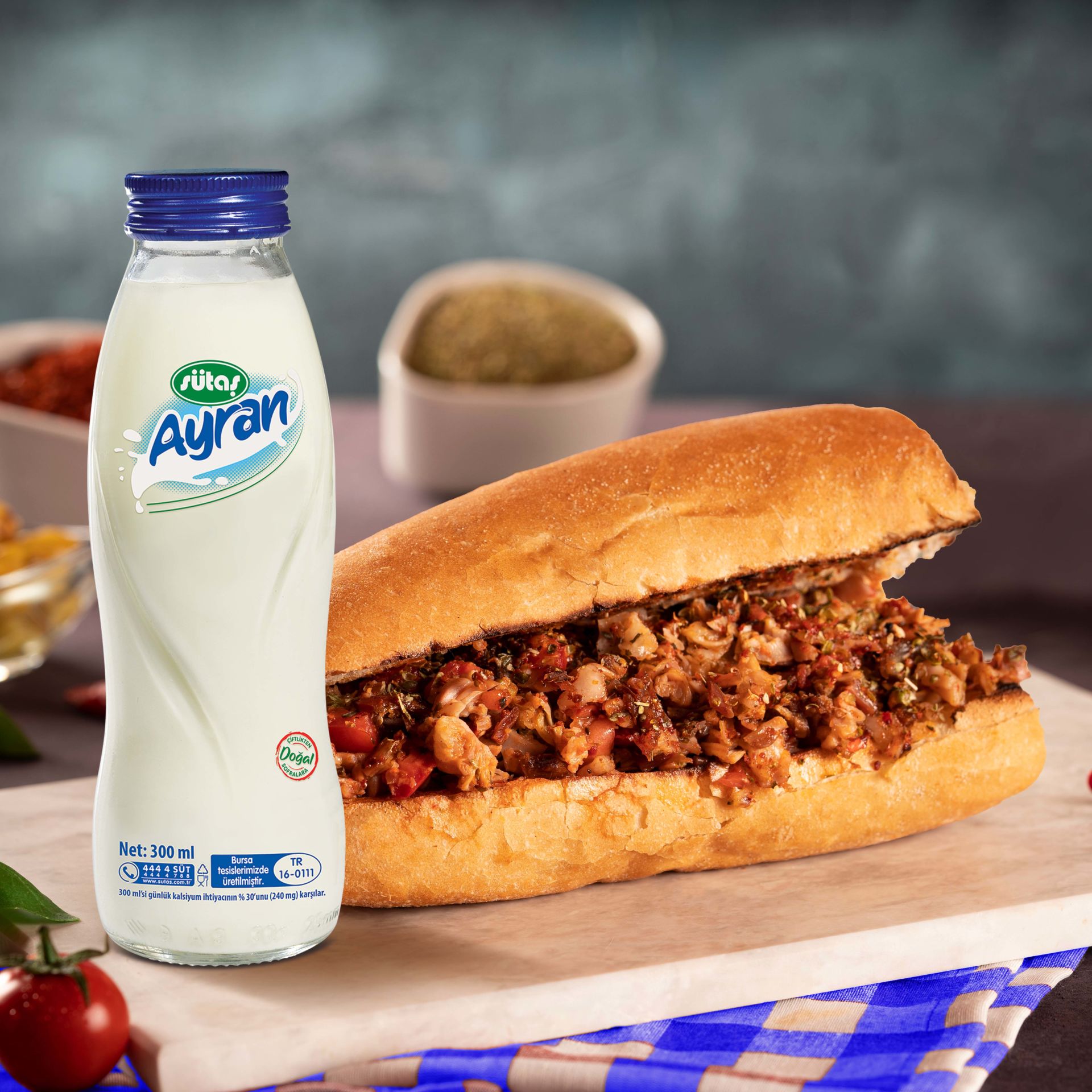 Cam Şişe Ayran 300 ml