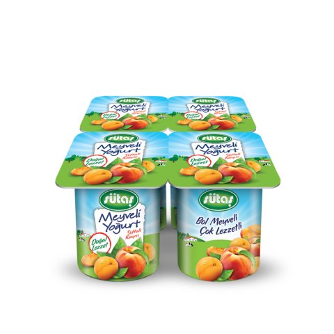 Şeftali ve Kayısılı Yoğurt 4x115 g