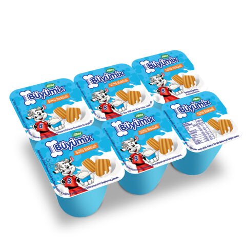 Büyümix Sütlü Bisküvili 6x40 g
