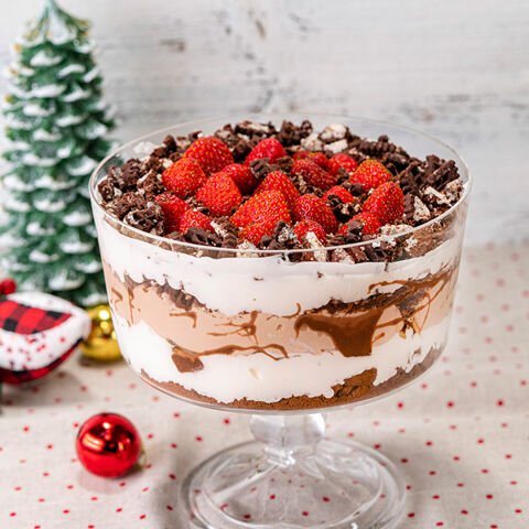 Kremalı Çikolatalı Bisküvili Trifle