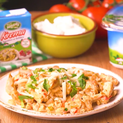 Kremalı Tavuk Kavurma