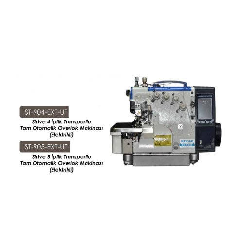 Strive 4 İplik Transportlu Tam Otomatik Overlok Makinesi St-904-Ext-UT