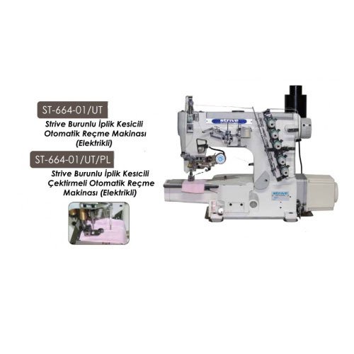 Strive Burunlu İplik Kesicili Çektirmeli Otomatik Reçme Makinesi ST-664-01/UT/PL