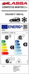 235/65R17 108H XL COMPETUS WINTER 2+ M+S / SFM LASSA