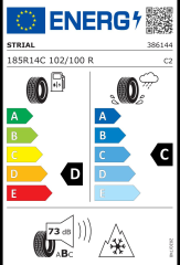 185R14C 102/100R 201 WINTER STRIAL