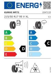 215/50R17 95V XL WINTERCRAFT WP72 KUMHO