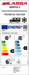 Lassa Wintus 2 195/65R16C 104/102R Yaz Lastiği (Üretim Yılı 2024)