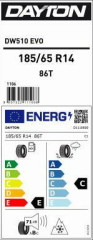 185/65R14 86T DW510E M+S / SFM DAYTON
