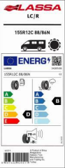155R12C 88/86N 8PR TL LC/R LASSA