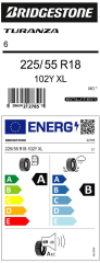 225/55R18 102Y XL TURANZA6