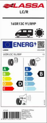 165R13C 91/89P 6PR TL LC/R LASSA