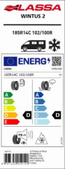 185R14C 102/100R 8PR WINTUS 2 M+S / SFM LASSA