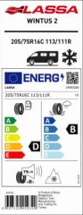 205/75R16C 113/111R 10PR WINTUS 2 M+S / SFM LASSA