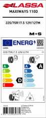 225/75R17.5 129/127M M+S & SFM Maxiways 110D LASSA A.ÇEKER