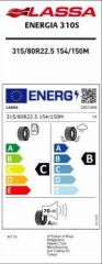 315/80R22.5 154/150M (156/150L) - Energia 310S LASSA A.DÜZ