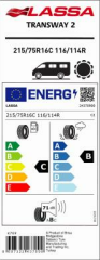 215/75R16C 116/114Q TRANSWAY 2 LASSA