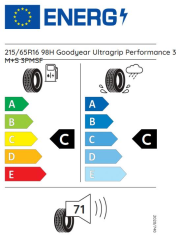 215/65R16 98H ULTRAGRIP PERFORMANCE GOODYEAR
