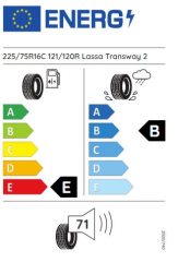 Lassa Transway 2 225/75R16C 121/120R Yaz Lastiği (Üretim Yılı 2025)