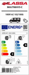 185R14C 102/100Q MULTIWAYS-C