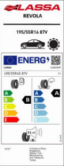 Lassa Revola 195/55R16 87V Yaz Lastiği (Üretim Yılı 2025)