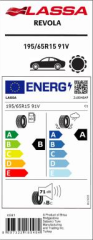 195/65R15 91V REVOLA LASSA