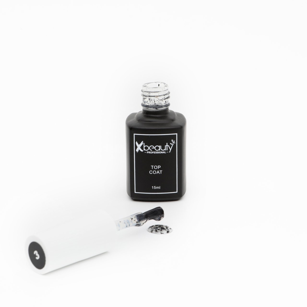 Xbeauty Top Coat  FLAKE 15 ml No:3