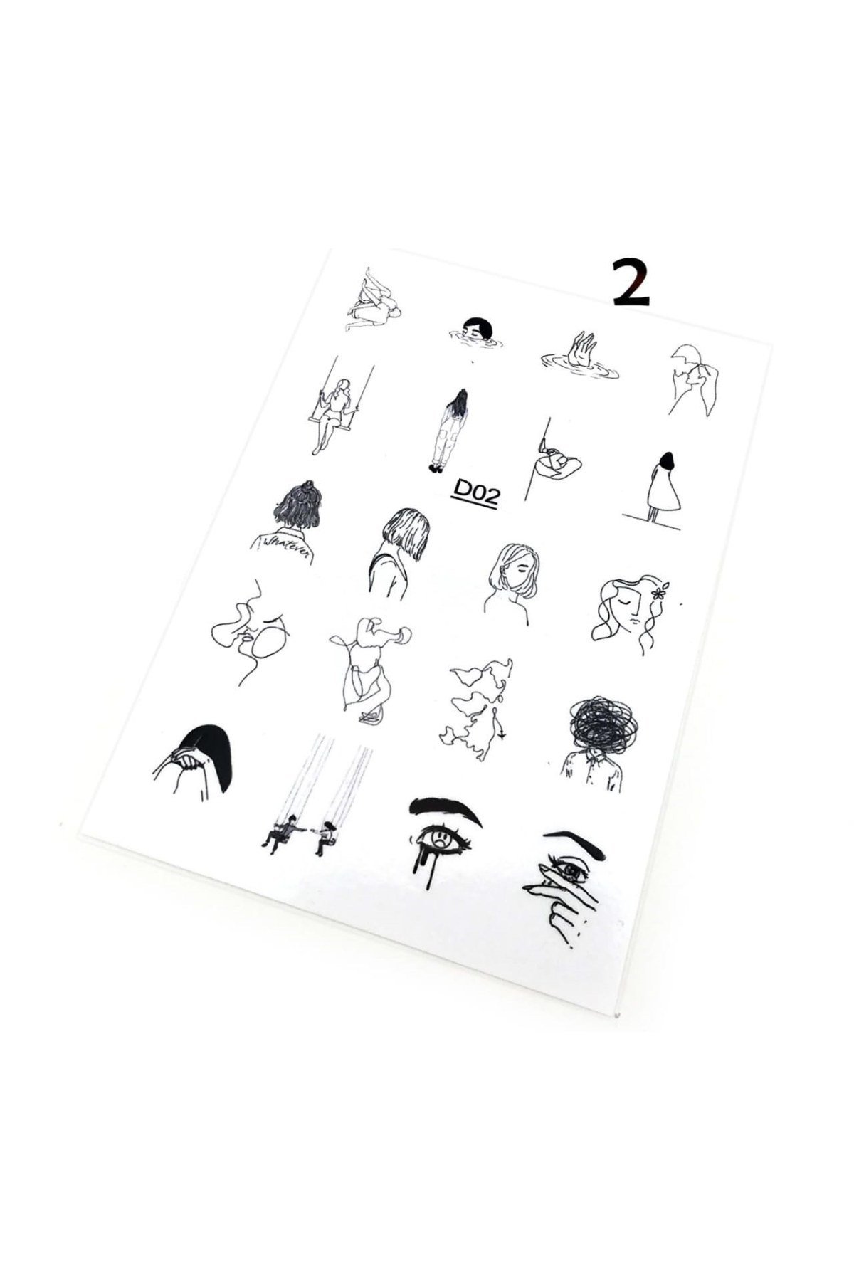 Tırnak Dövmesi ve Stickerı Nail Art Süsleme No:2