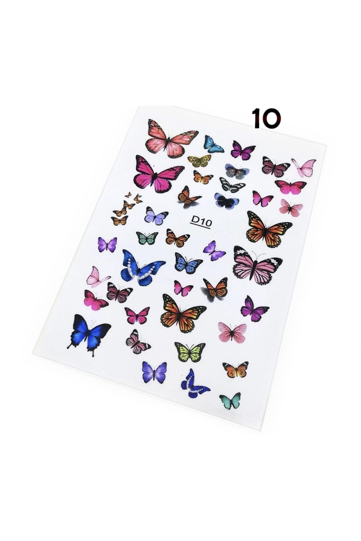 Tırnak Dövmesi ve Stickerı Nail Art Süsleme No:10