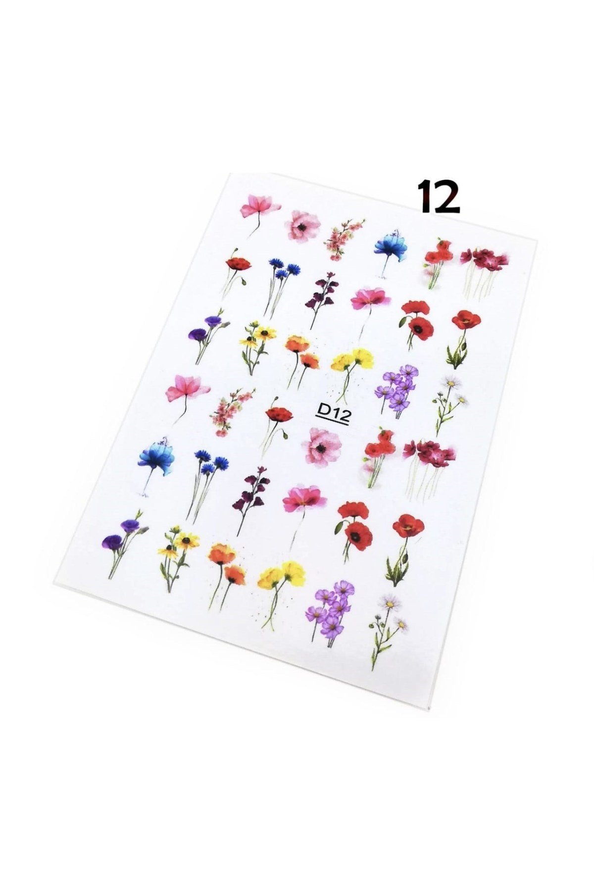 Tırnak Dövmesi ve Stickerı Nail Art Süsleme No:12