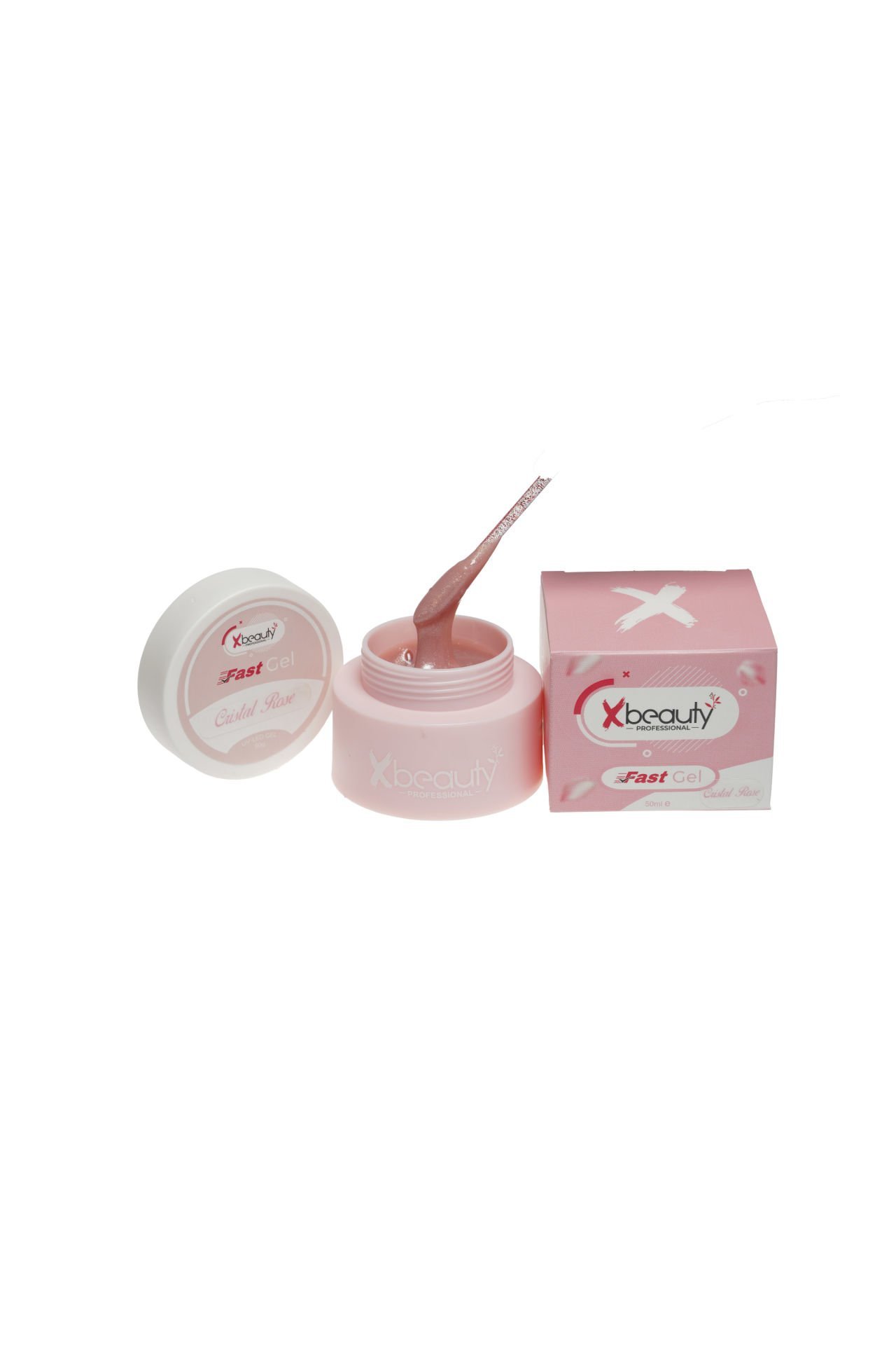 Xbeauty Fast Gel Cristal Rose 50 gr