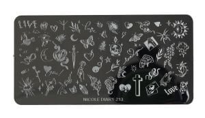 Nail Art Stamping Baskı Plakası ND-213