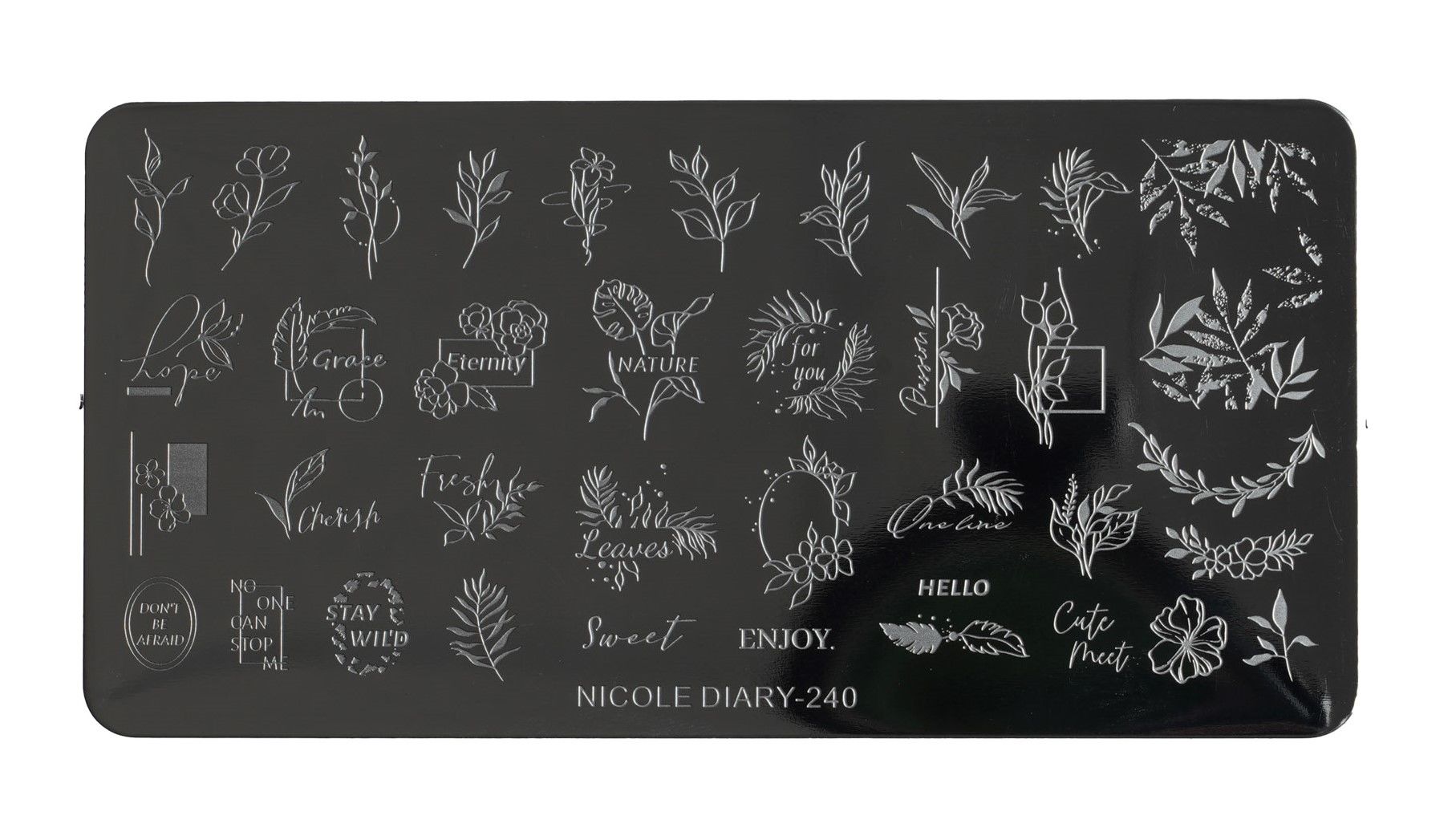 Nail Art Stamping Baskı Plakası ND-240
