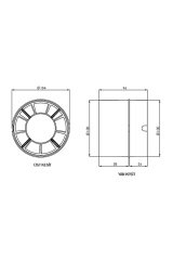 Aircol 100 KT 12W 100m3/h Monofaze Kanal Tipi Banyo Mutfak ve Tuvalet Aspiratörü