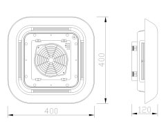 Quick FULL 1250 IP54 Tavan Tipi Havalandırma Fanı