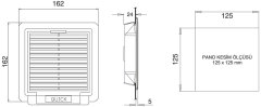 Quick FİL 1000 Pano Havalandırma Filtresi