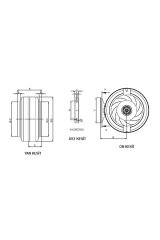 Aircol 200 KF 155W 1000m3/h Monofaze Sanayi Tipi Radyal Kanal İçi Fan