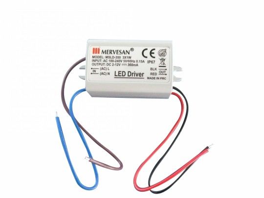MTD-350 2-12 Volt 350 mA IP67 Güç Kaynağı