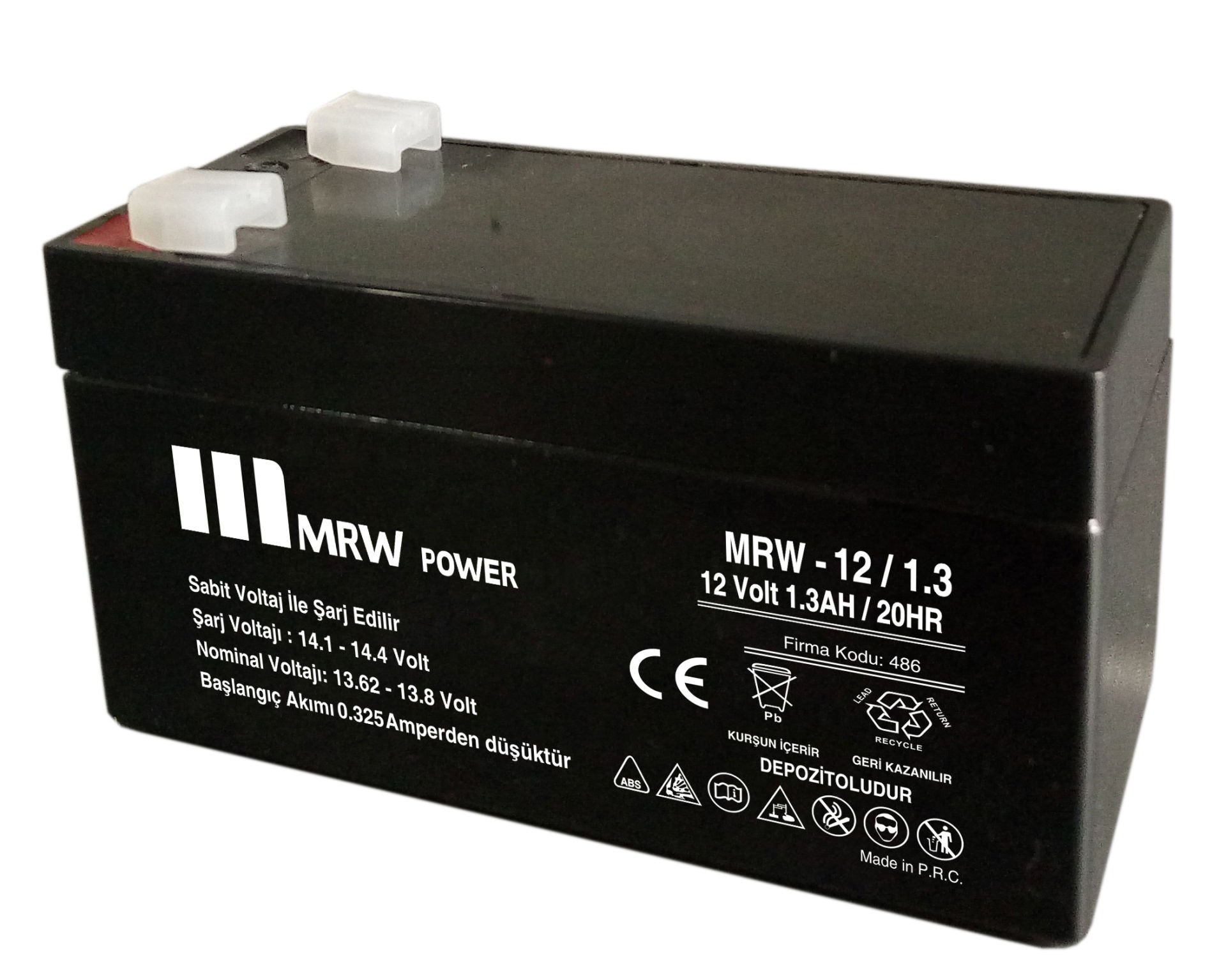 MRW-6/1.3 6V 1,3Ah Akü