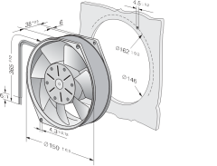 Ebm Papst 7112N Aksiyel Kompakt Fan 12 DC 7112 N