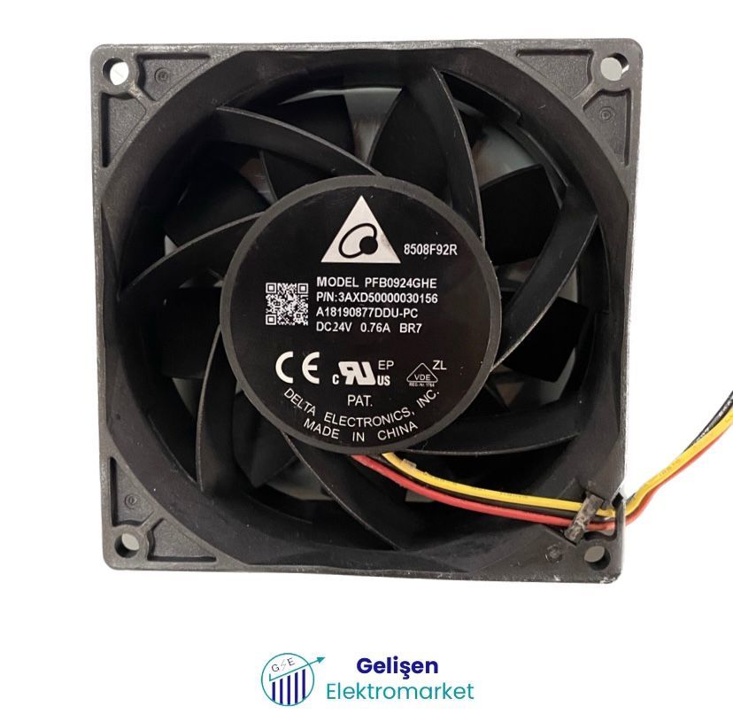 Delta PFB0924GHE 92x92x38mm 24v Dc Kompakt Fan