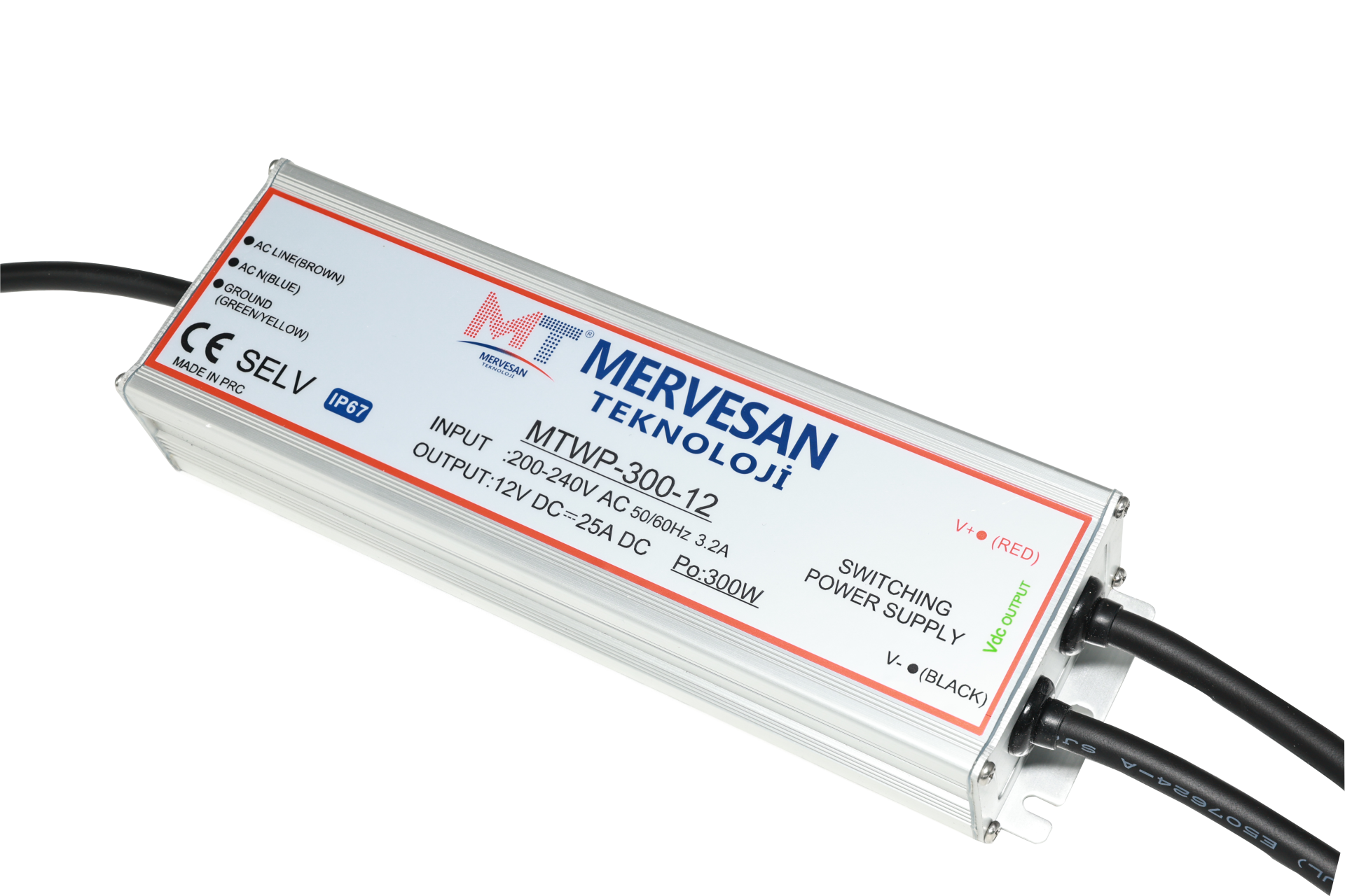 MTWP-400-12 12V 33A (IP67) SMPS Güç Kaynağı