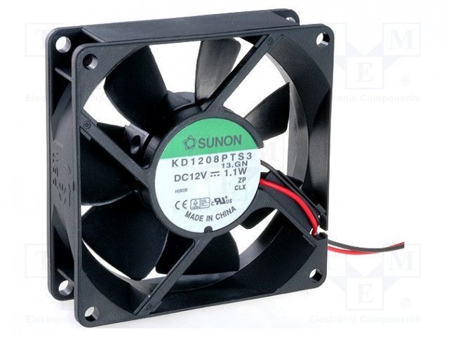 Sunon KD1208PTS3 80x80x25mm 12v Dc Kompakt Fan