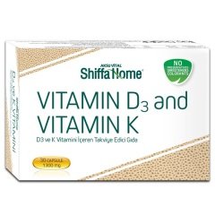 Shiffa Home D3 ve K Vitamini 1300mg 30 Softjel