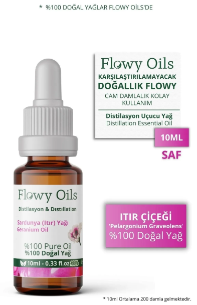 Flowy Sardunya Yağı Itır Çiçeği Yağı 10ml