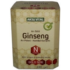 Aksu Vital Ginseng Arı Sütü Arı Poleni Ham Bal 13000mg 220gr